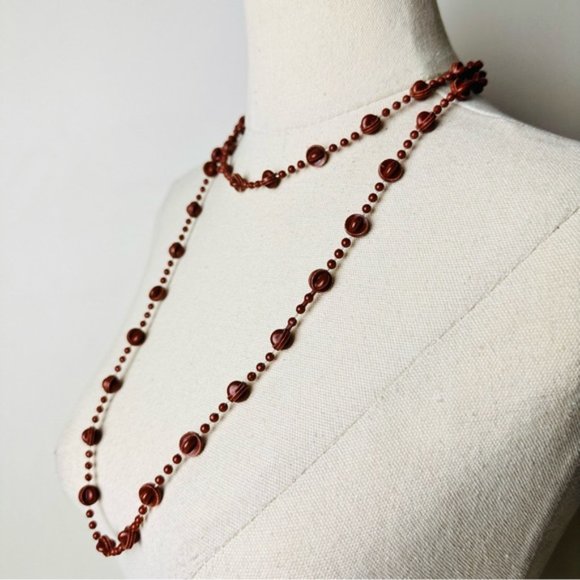 Vintage Cute Little Beaded Long Necklace - Picture 5 of 5